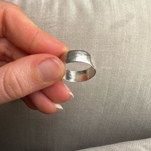 Handcrafted Textured Sterling Silver Band Ring